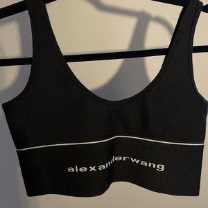 Alexander Wang Sports Bra Womens Crop Shirt Size M